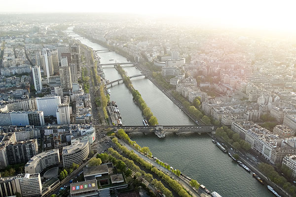 Залез над Париж и Сена