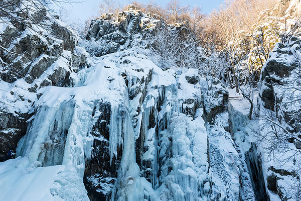 Замръзналият Боянски водопад, Витоша