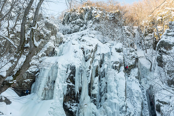 Замръзналият Боянски водопад, Витоша